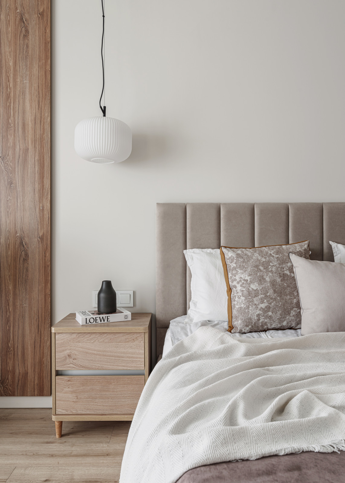 Спальня реализованного интерьера квартиры 100 кв.м.