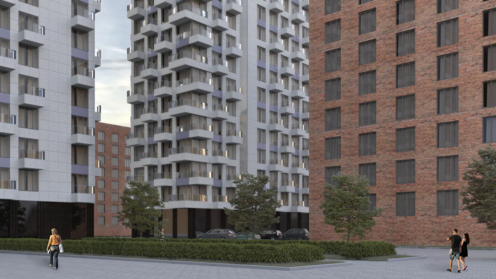 Обложка проекта: Жилой комплекс "Марьина Роща" визуализация