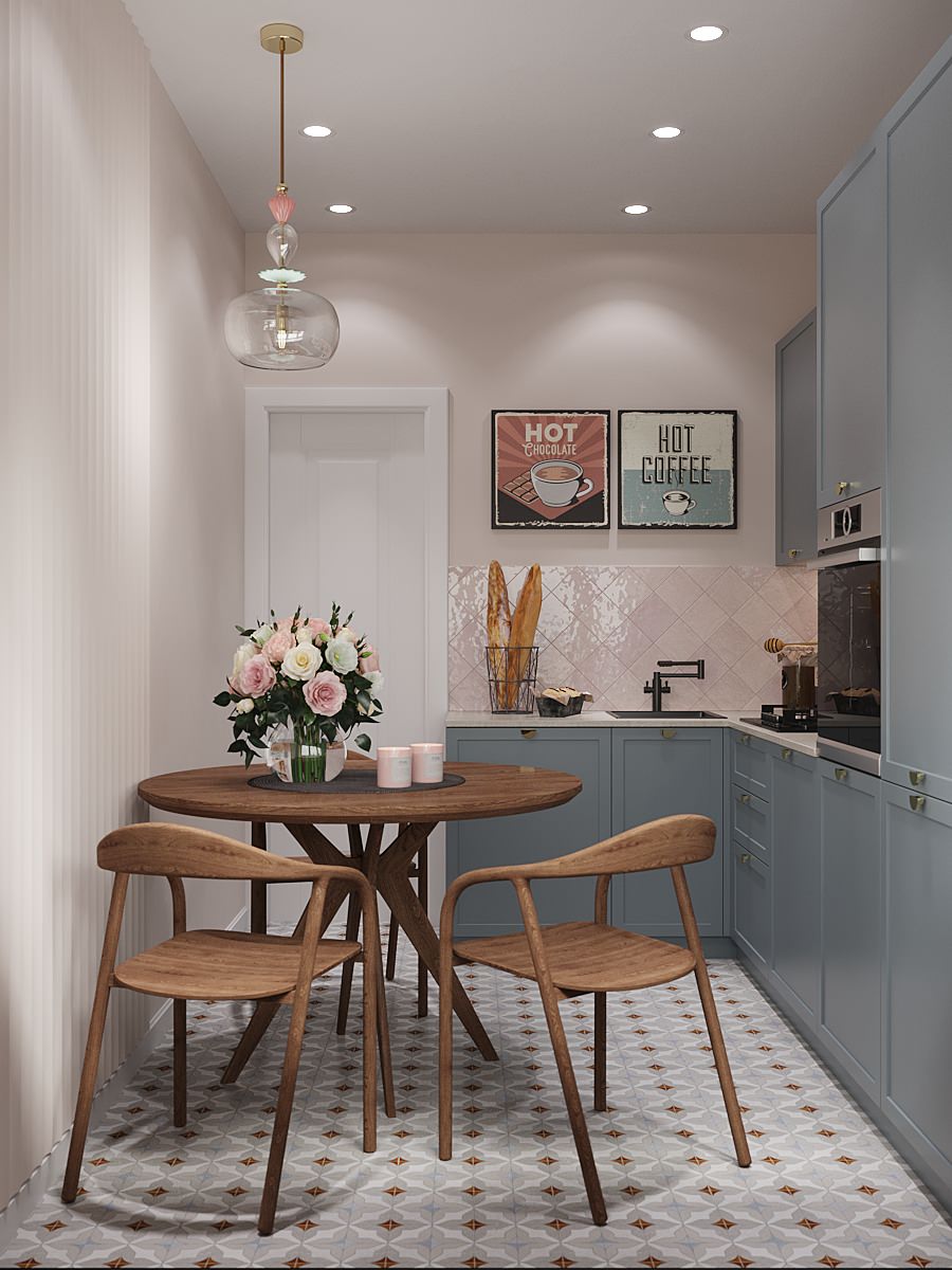 Современная кухня с привкусом ретро