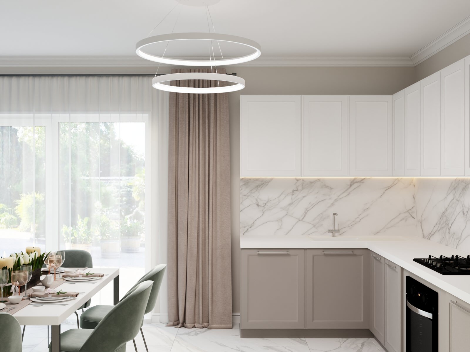 Загородный дом в стиле Неоклассика