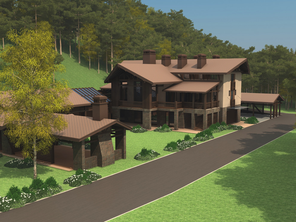 Обложка проекта: Cпортивно-туристическая база на 60 человек