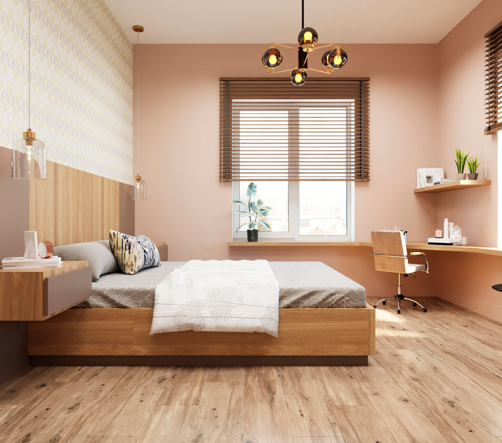 Двухэтажный дом для большой семьи