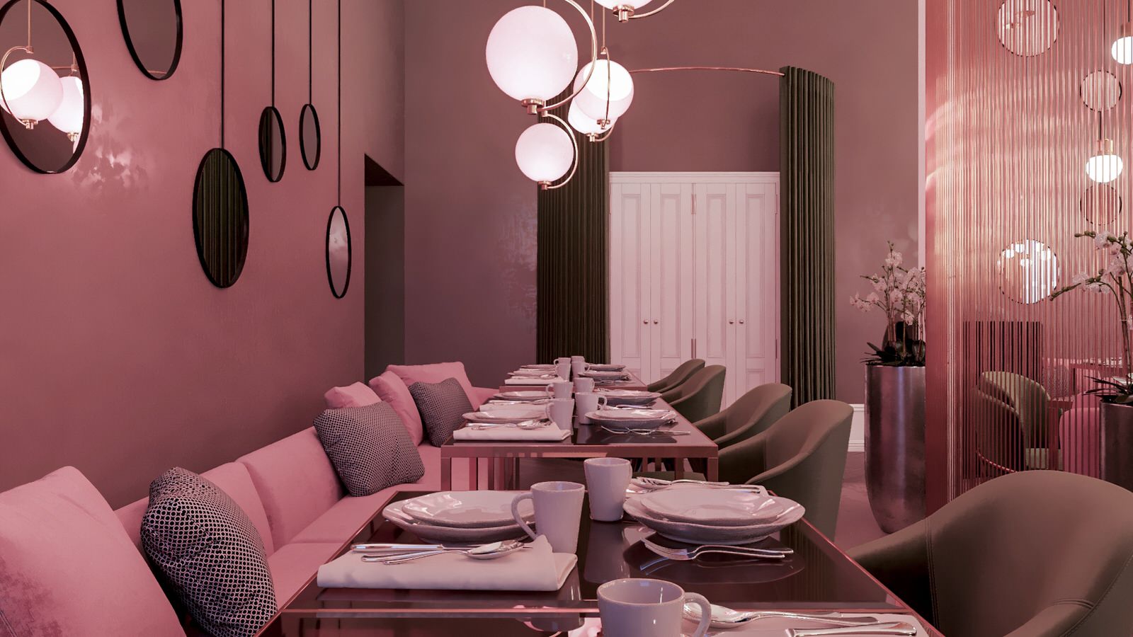 Restaurant_011_визуализация интерьера для ресторана "Джульетта" г. Спб