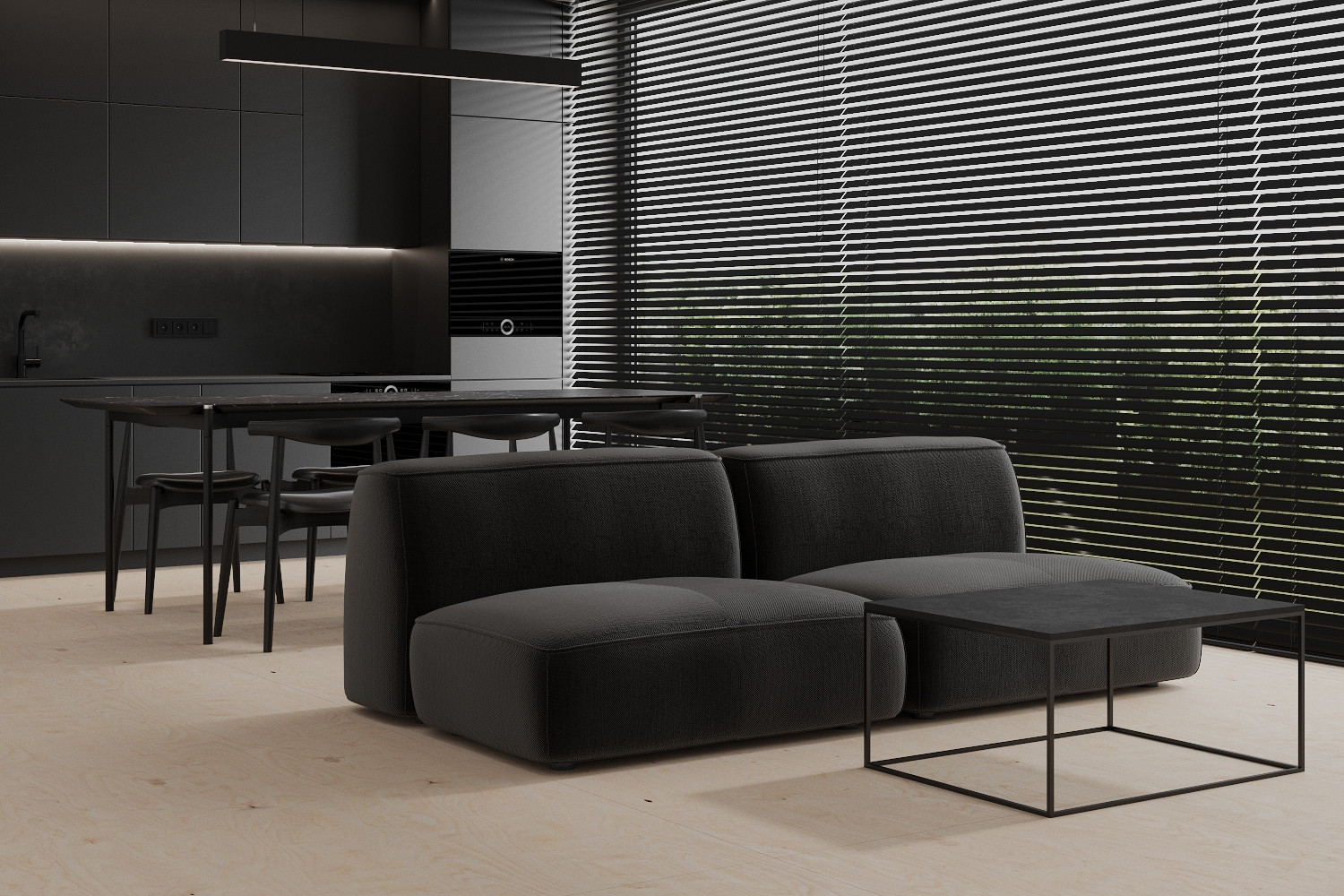 Скандинавский дом с футуристичным интерьером