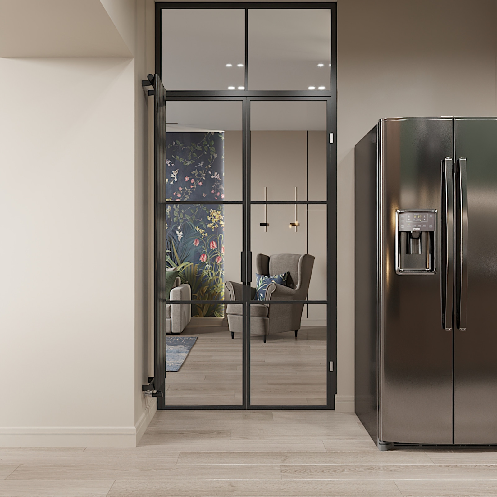 "КВАРТИРА В СИНЕ-ЗЕЛЁНЫХ ТОНАХ"