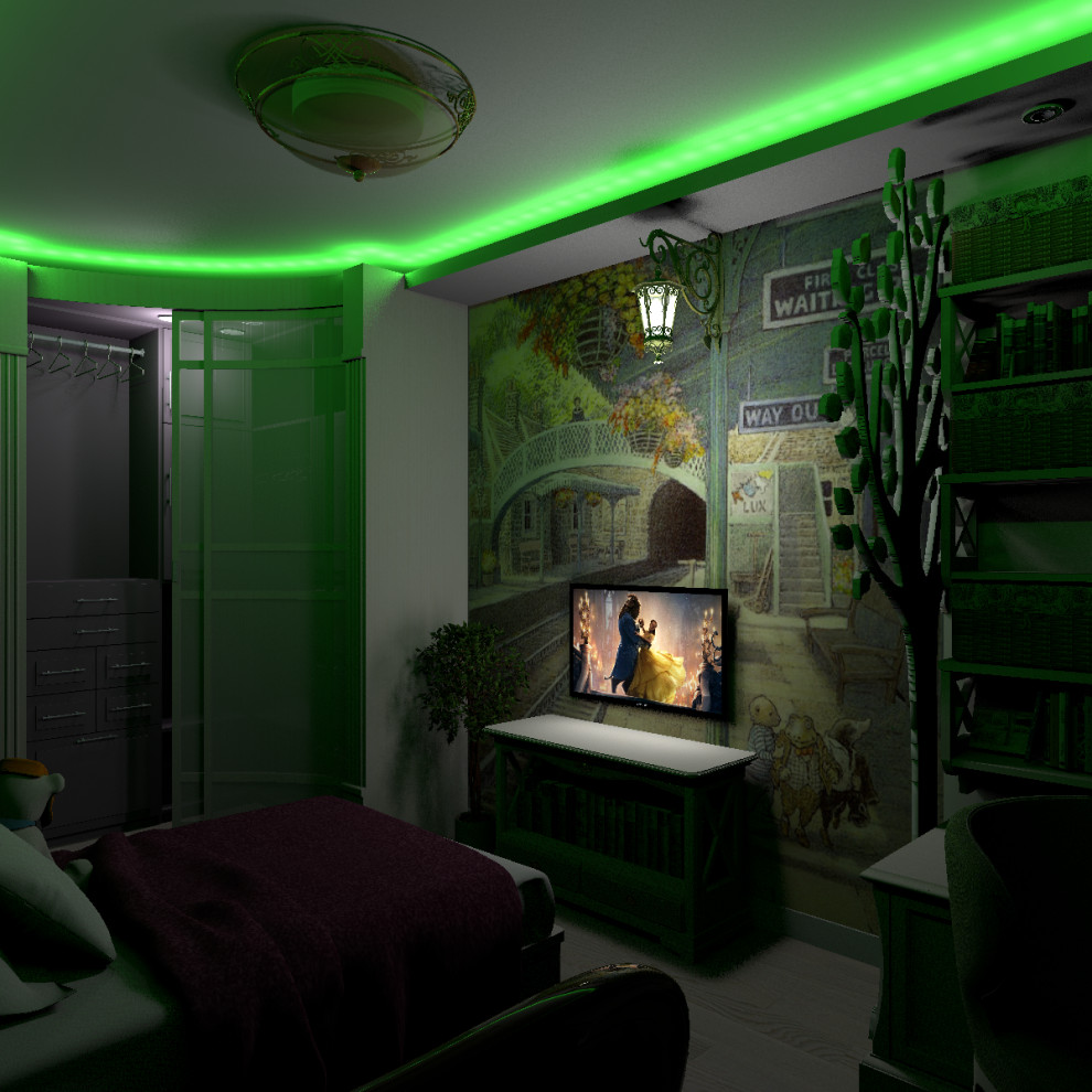 Переделка детской комнаты 16м2 для первоклассницы