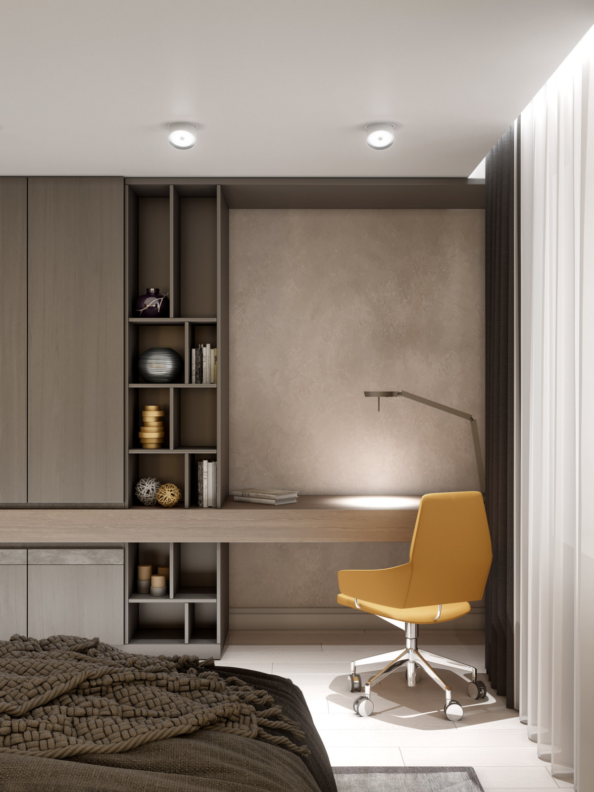 Проект квартиры 180 кв м «Монохром»