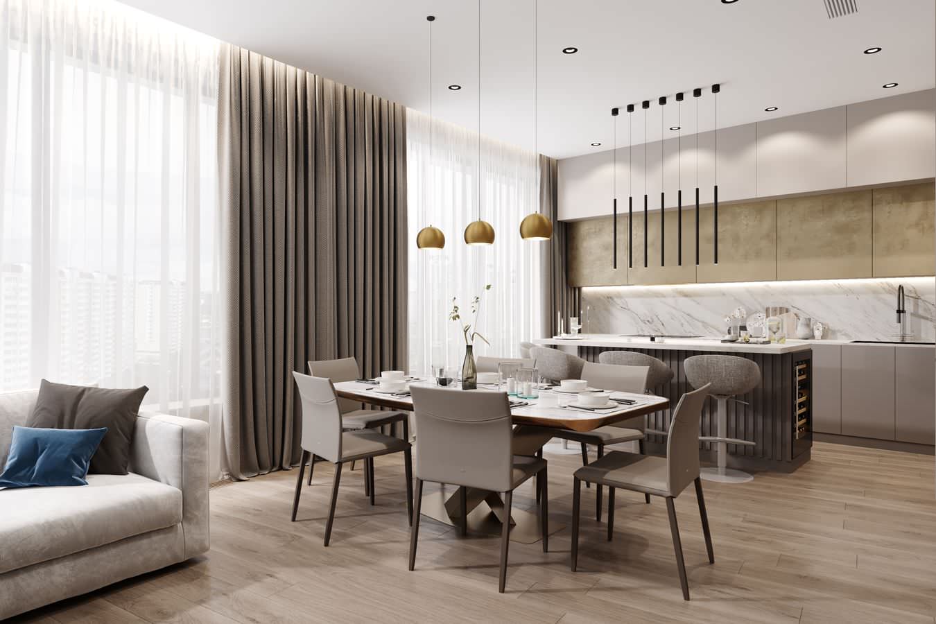 Квартира 140 кв.м. в ЖК Серебряный парк