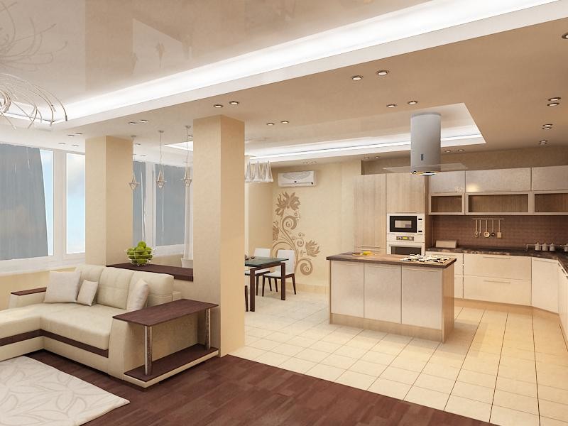 Квартира свободной планировки для молодой семьи