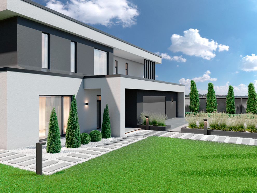 Обложка проекта: Ландшафт участка в м/р Лесной остров