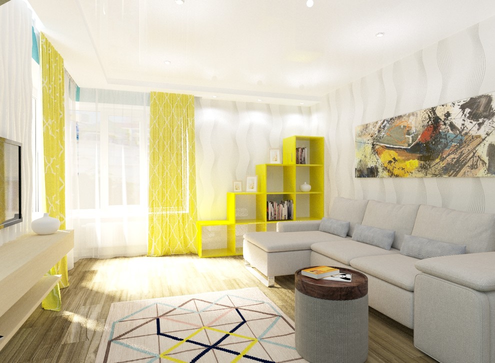 3D визуализация гостиной. вариант 2