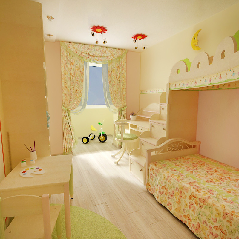 Обложка проекта: Дизайн интерьера детской