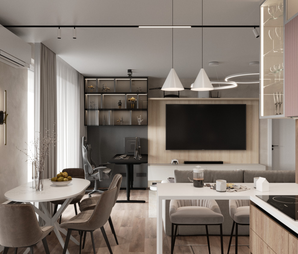 Дизайн квартиры в ЖК «Солярис» с большой лоджией