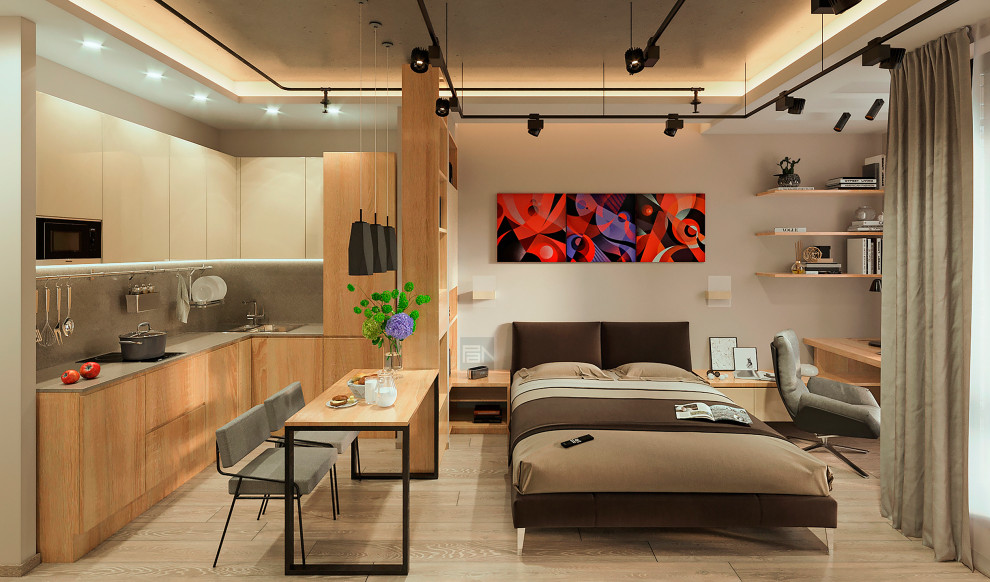 Дизайн-проект квартиры-студии в ЖК Лайнер