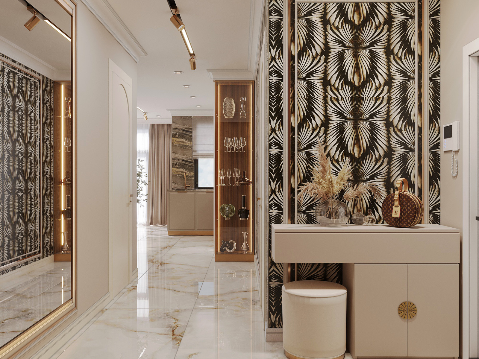 Обложка проекта: Прихожая Барнхаус ЖК 115м2