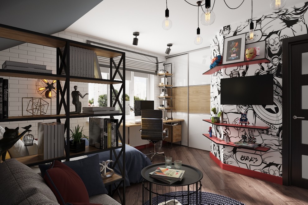 Обложка проекта: Комната для подростка в стиле Marvel