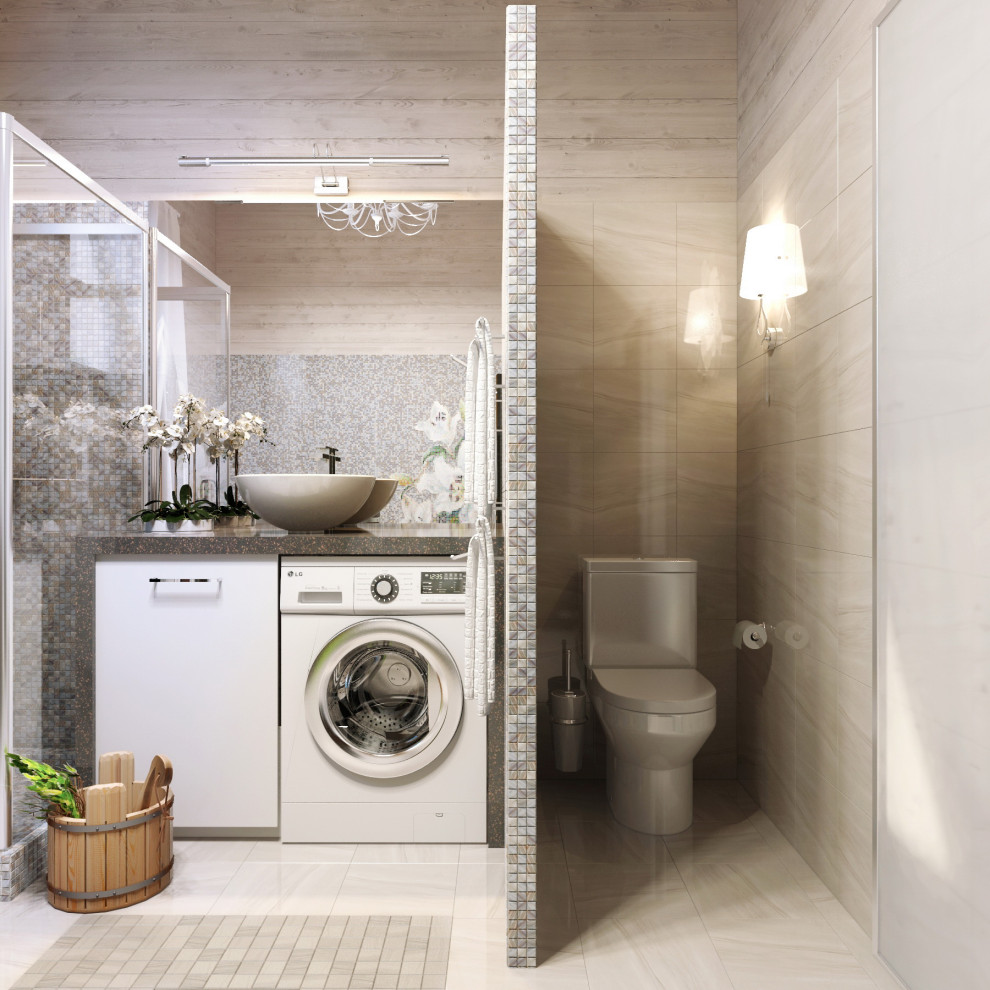 Дизайн ванной комнаты с купелью