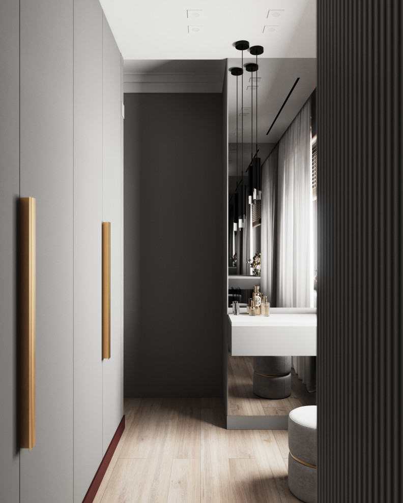 Стильный дом с красными акцентами