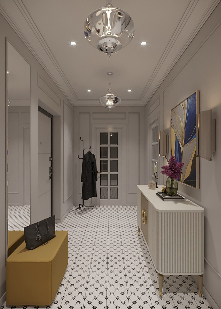 прихожая в стиле современной классики