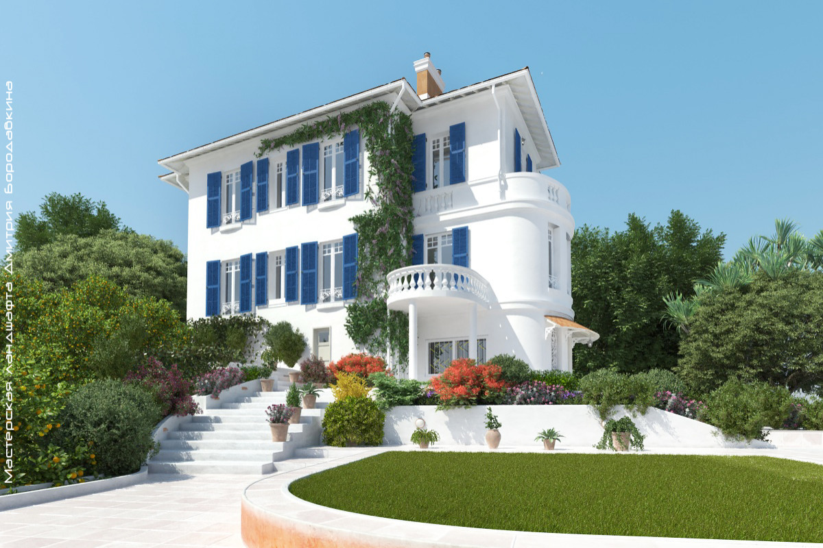 Обложка проекта: Визуализация виллы. Франция, Антибы.