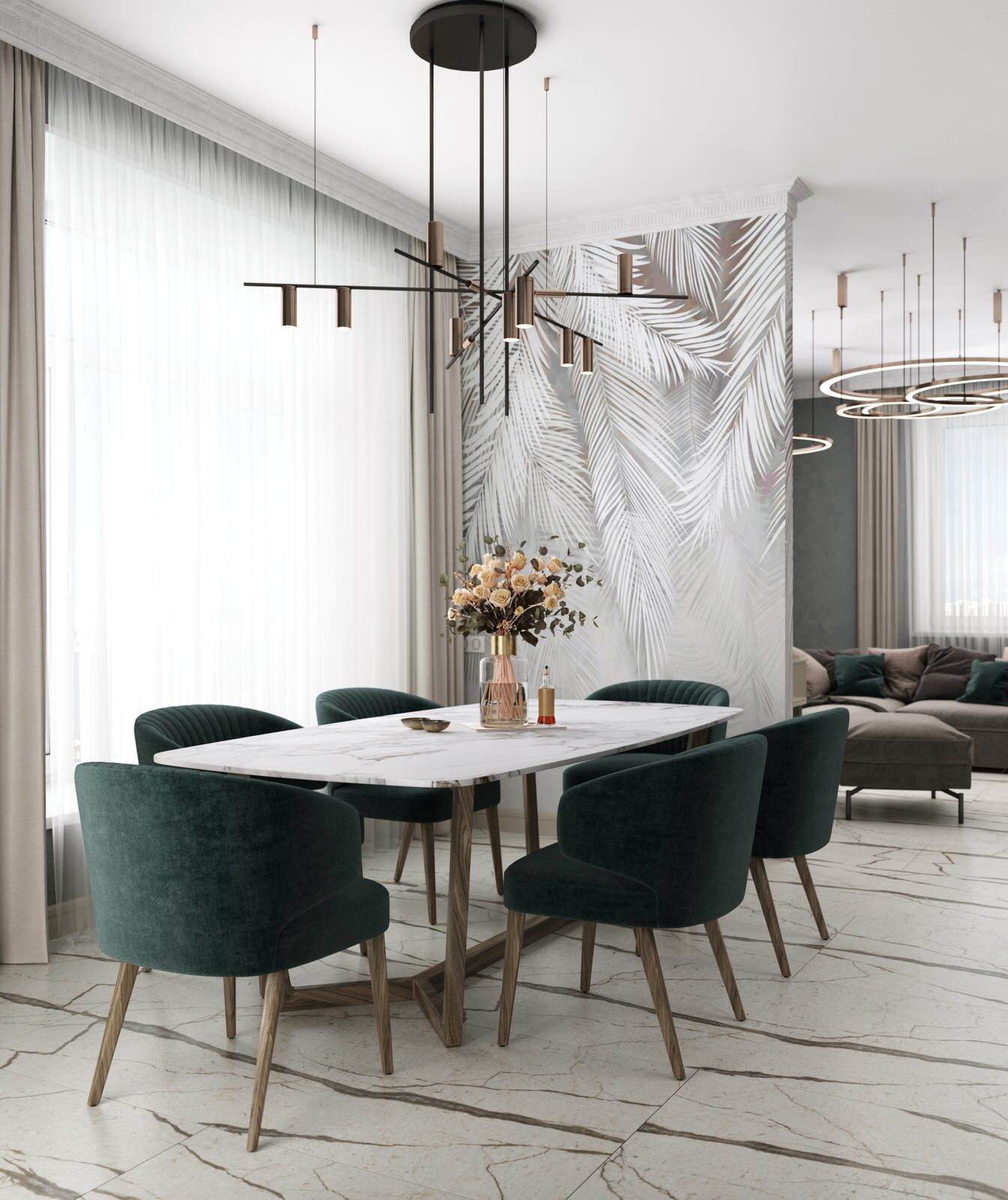 Комфортный интерьер индивидуального жилого дома