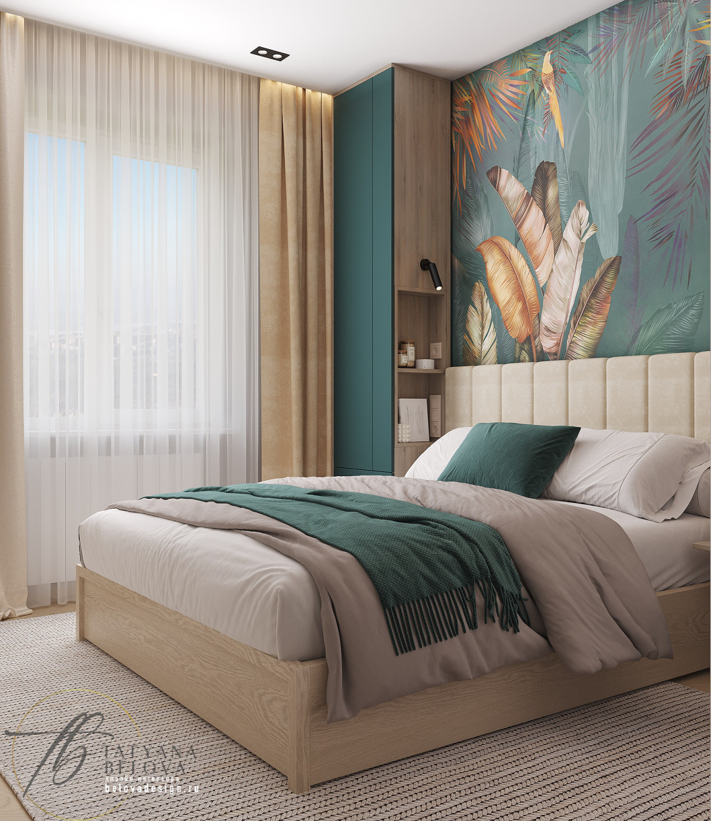 Современный стиль с элементами лофта, 80 м2