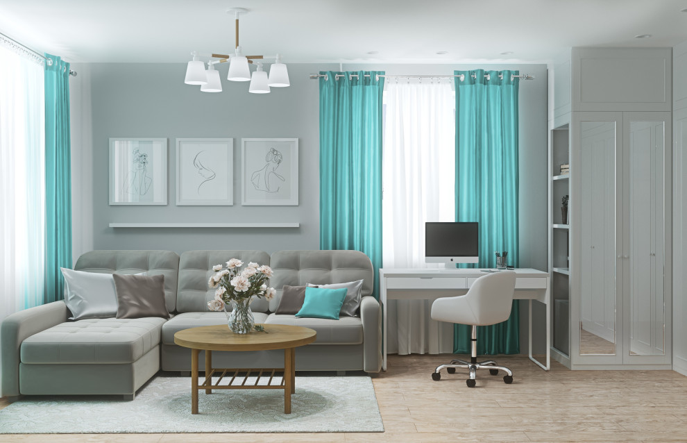 Дизайн проект для молодой девушки.