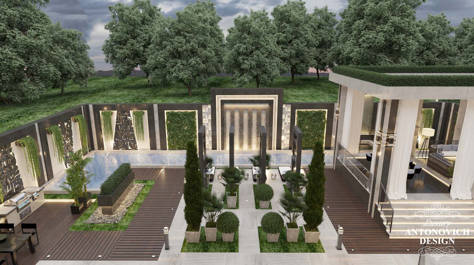 Дизайн-проект экстерьера современного дома