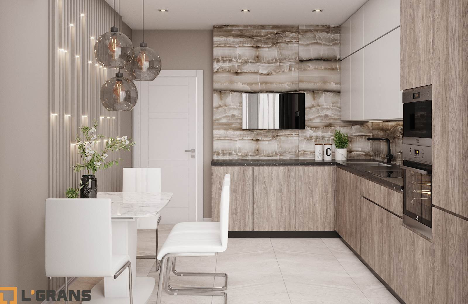 Дизайн проект квартиры по ул. Шеронова в Хабаровске