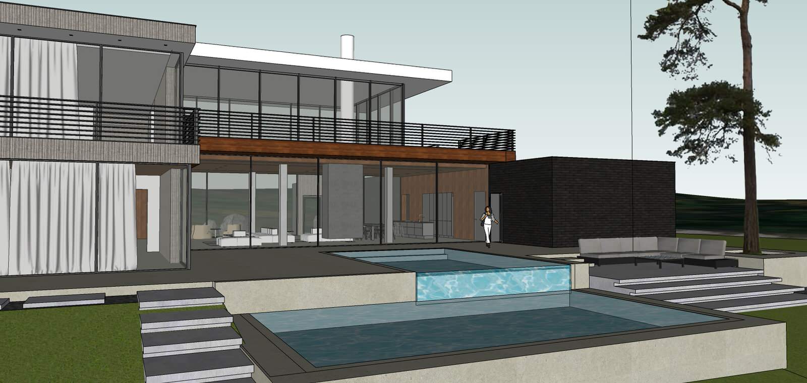 Эскиз индивидуального загородного дома