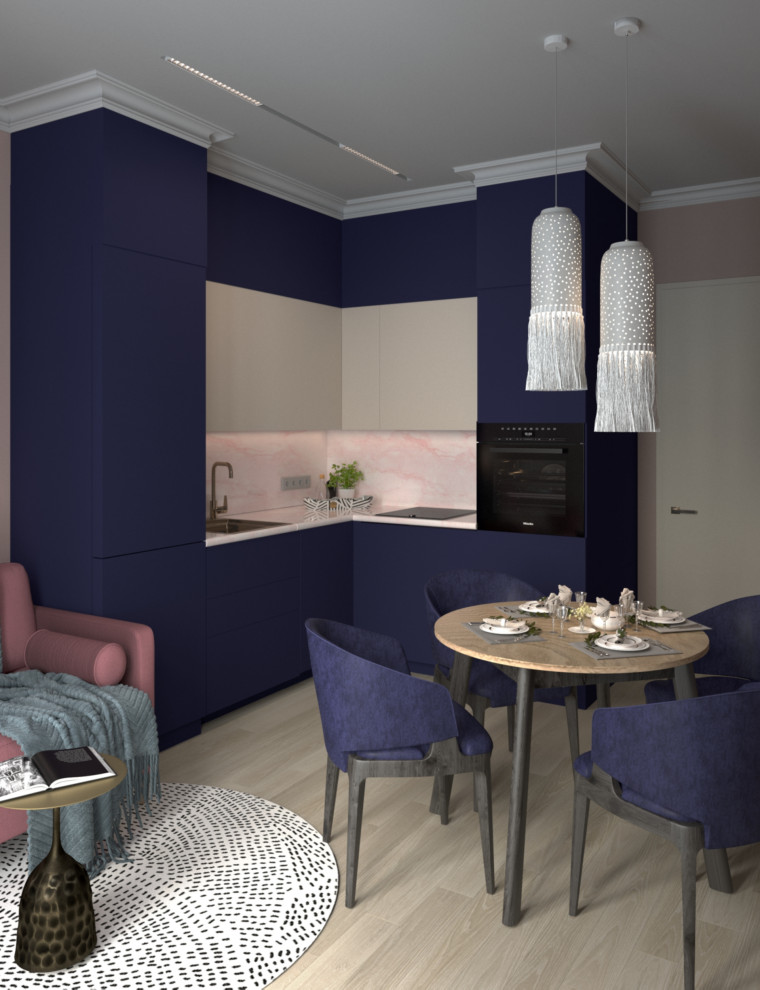 Проект однокомнатной квартиры для молодой девушки