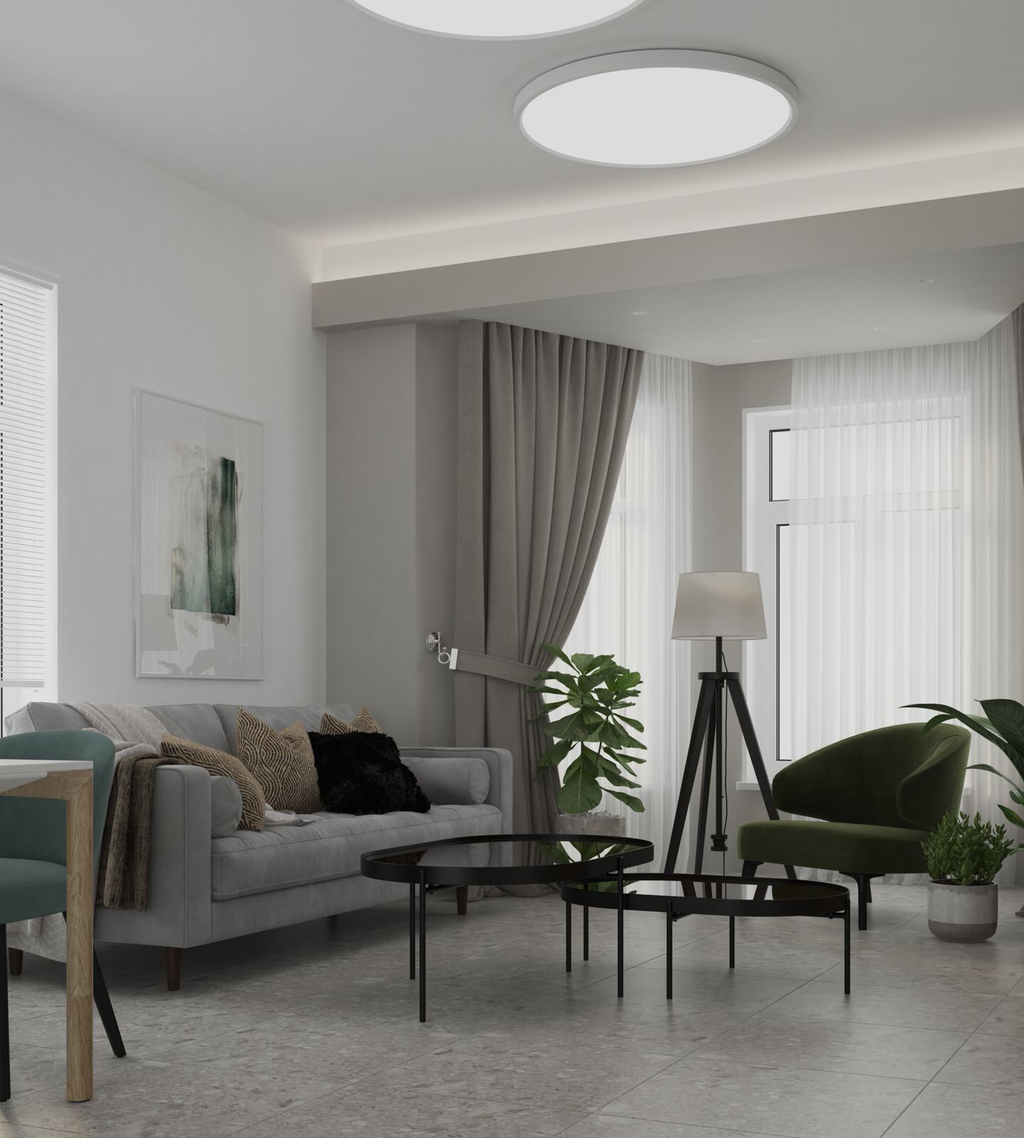 Дизайн проект интерьера таунхауса в Сочи.