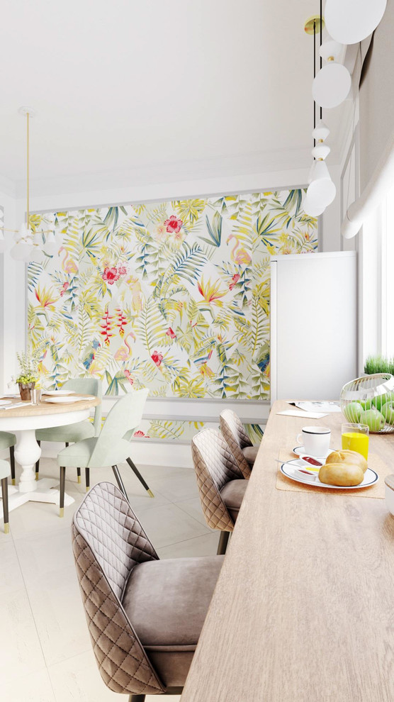 Дизайн интерьера и визуализация кухни 22 кв,м.