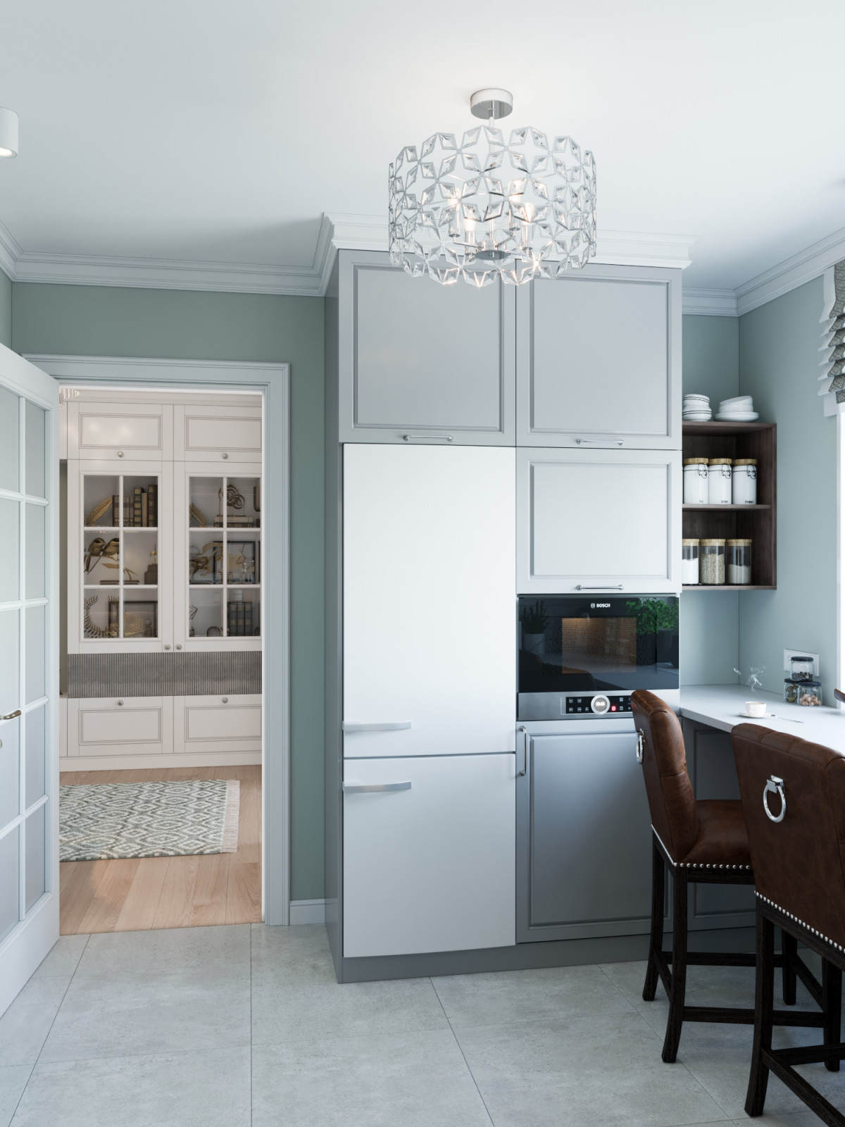 Интерьер квартиры на Туристской ул. - "Springflat" (57,8 кв.м.)