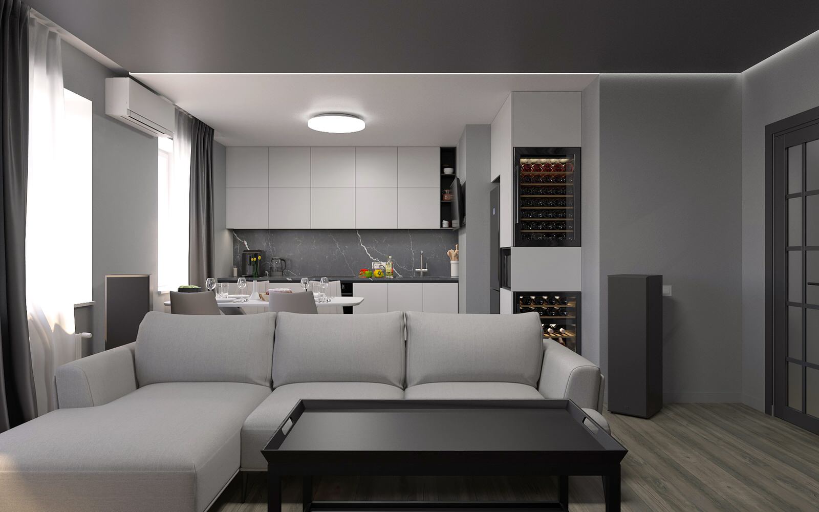 Дизайн проект квартиры 93м