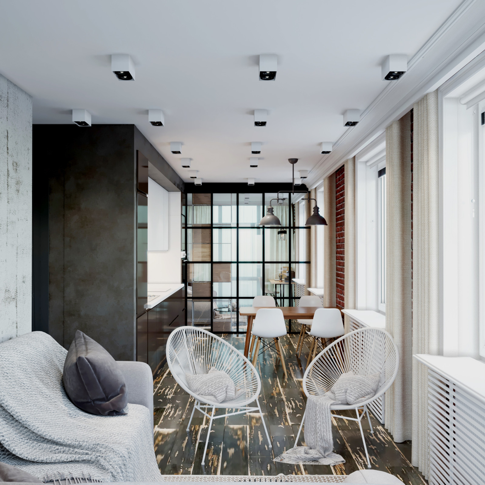 Обложка проекта: Квартира в стиле лофт