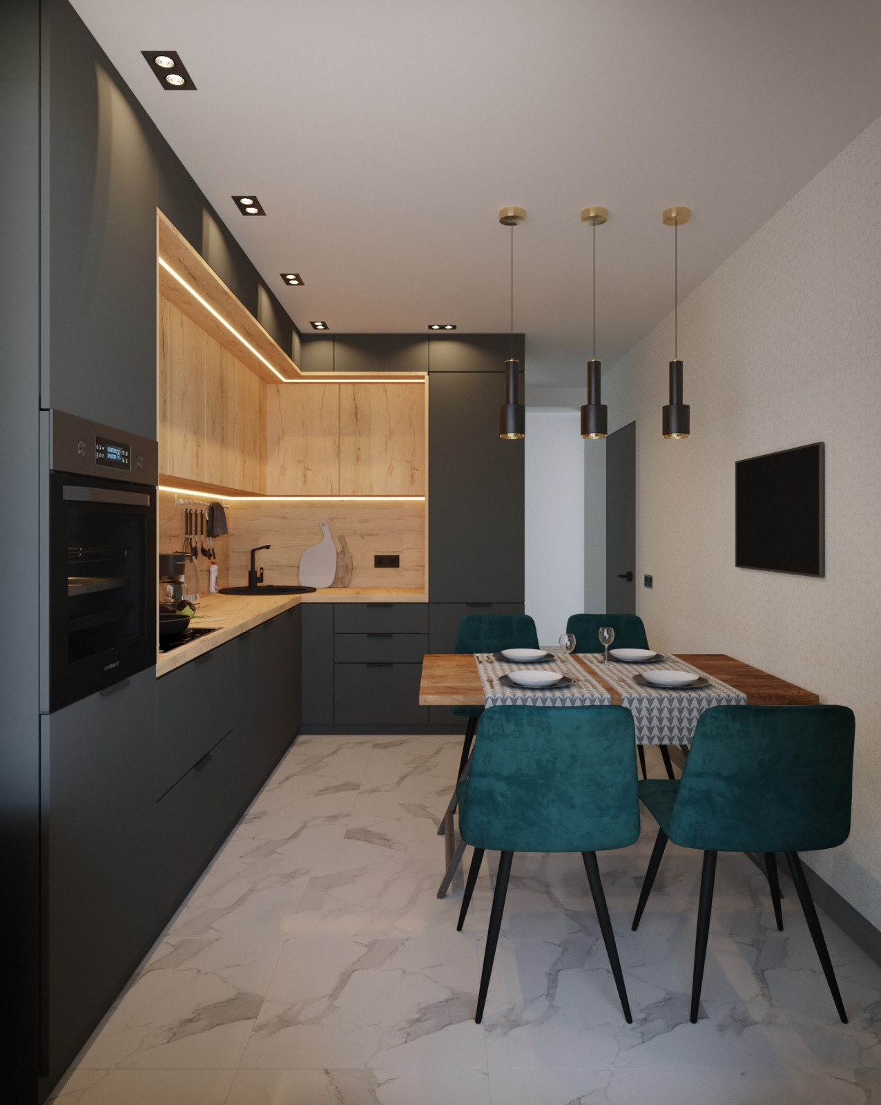 Дизайн-проект в г.Самара , 2-комнатная квартира.