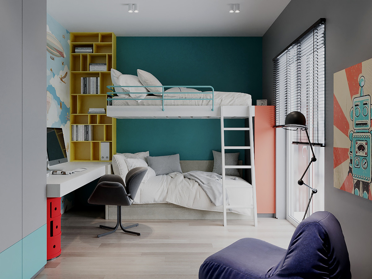 Дизайн-проект интерьера частного одноэтажного дома в Калининградской области