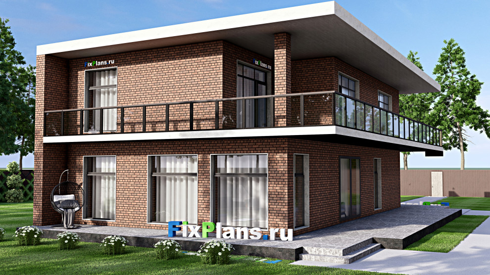 Проект двухэтажного дома 19х12 м S391м2 F-14822