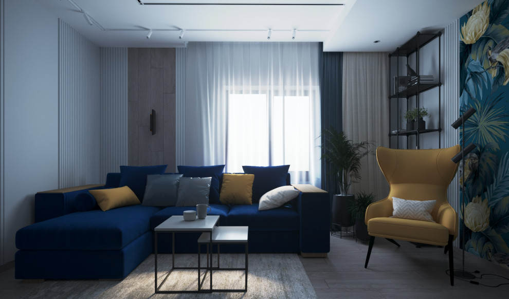 Двухкомнатная квартира г. Тюмень, ул. Дружбы_ Гостиная