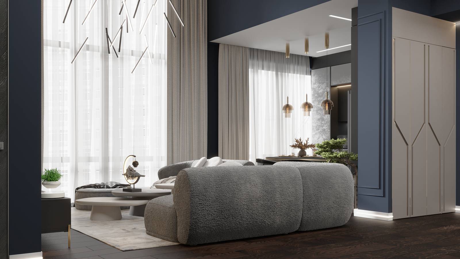 Дизайн-проект двухуровневой квартиры в стилистике звездных войн