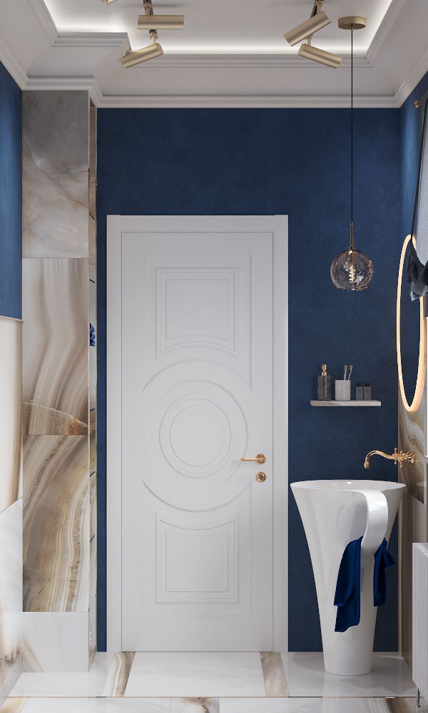 Санузел в доме посёлка Бристоль