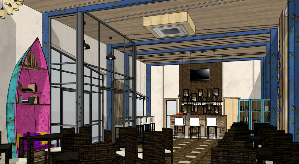 Кафе на берегу озера Еловое