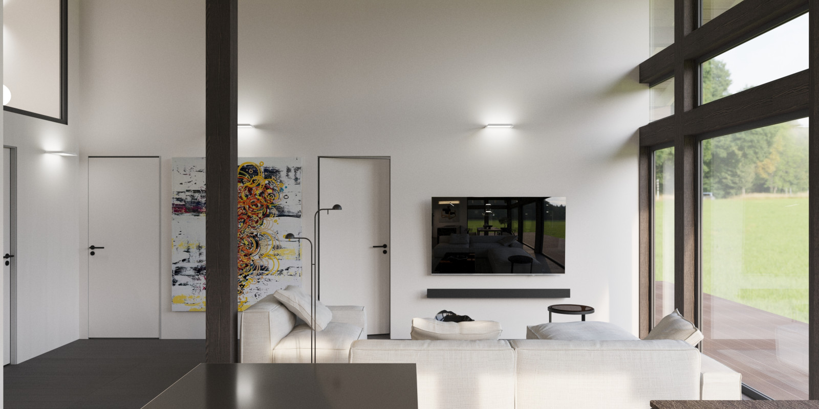 Дом-фахверк, юго-запад Подмосковья, 100 кв.м.