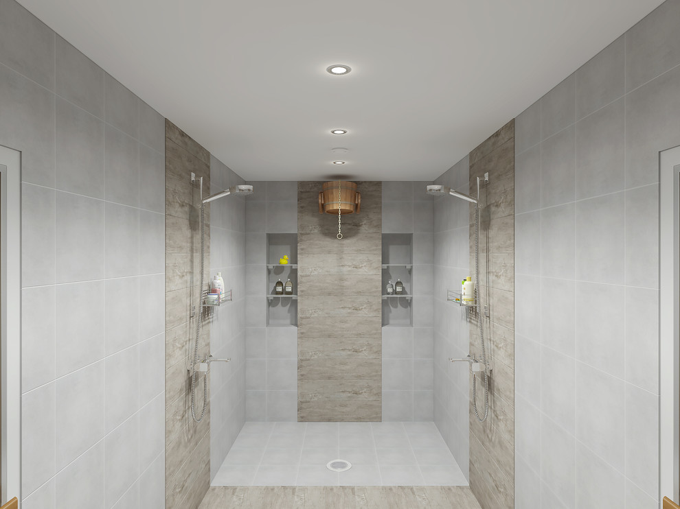 душевая при сауне