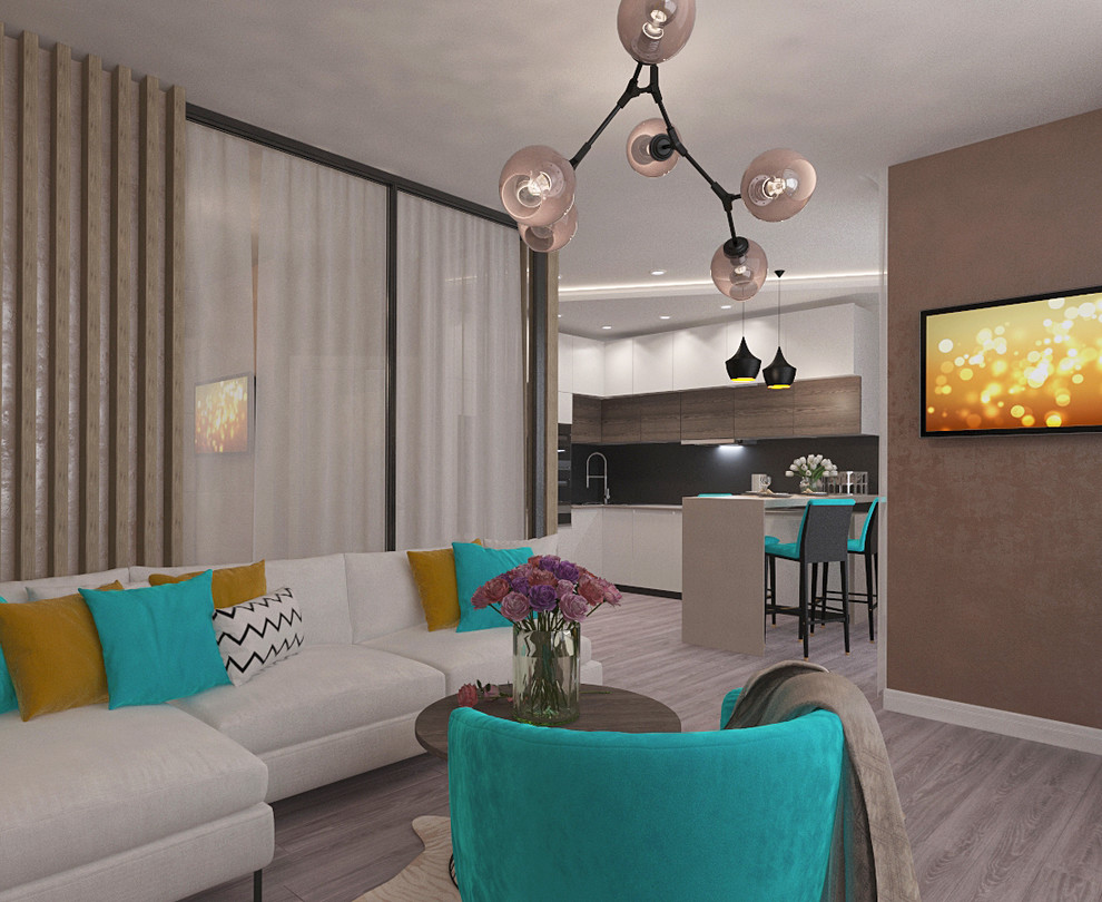 Обложка проекта: Нестандартная планировка квартиры площадью 60кв.м