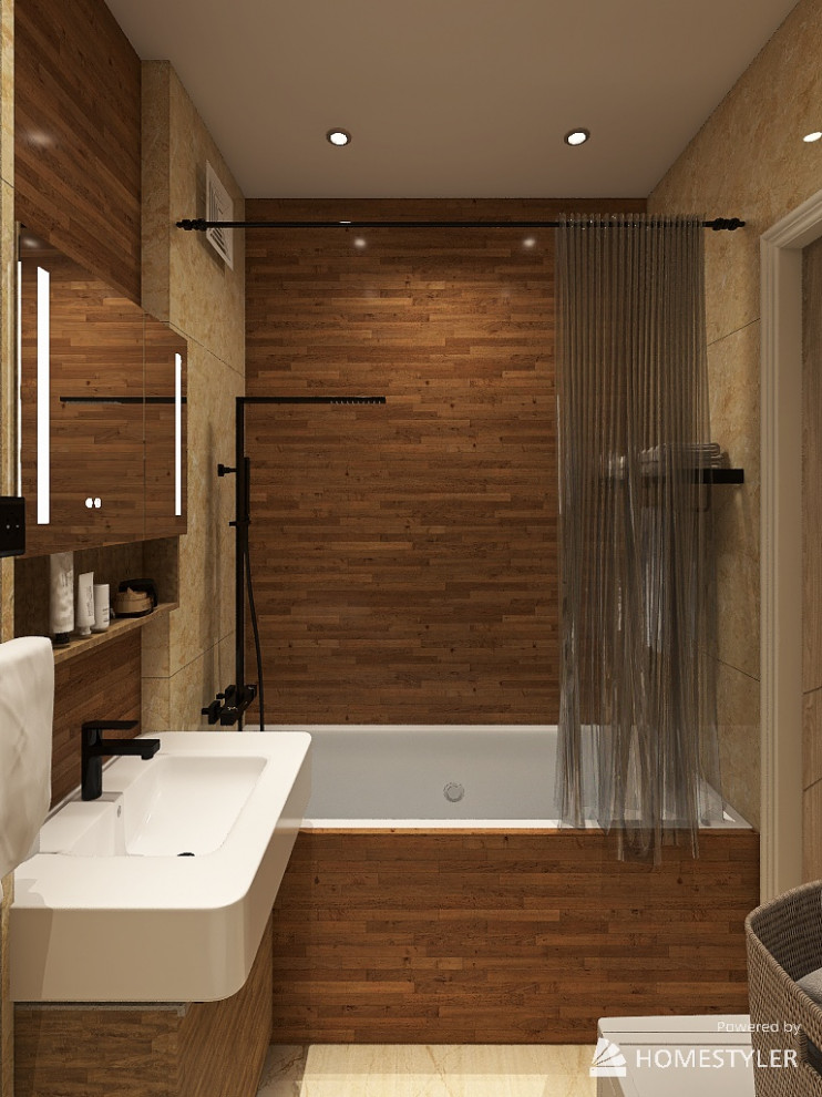 Обложка проекта: Санузел и кухня в Сталинке