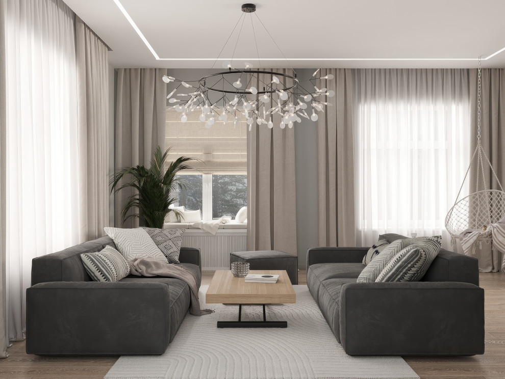 Просторная гостиная