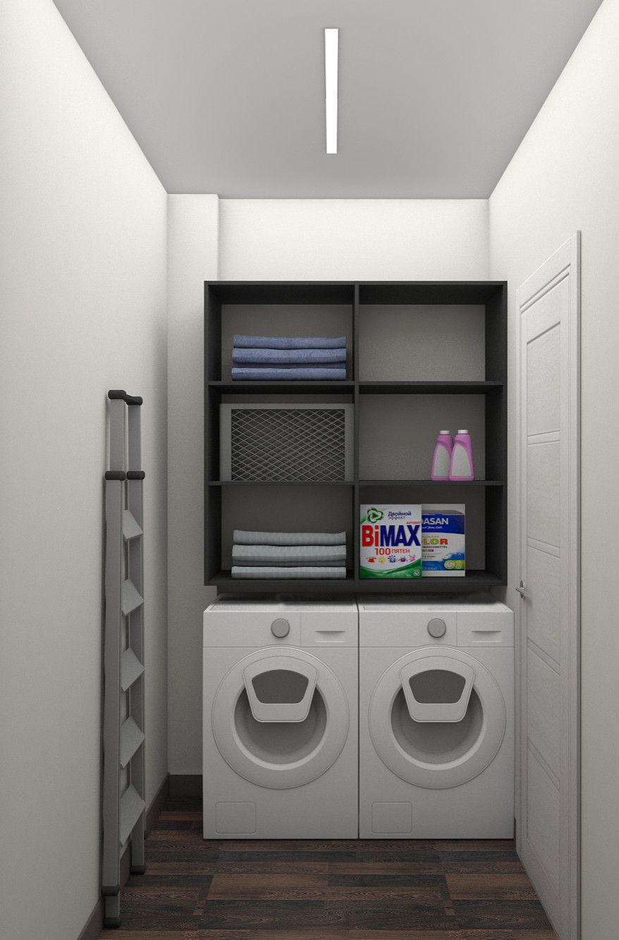 Геометрия цвета.Гардеробная и  бытовая комнаты.