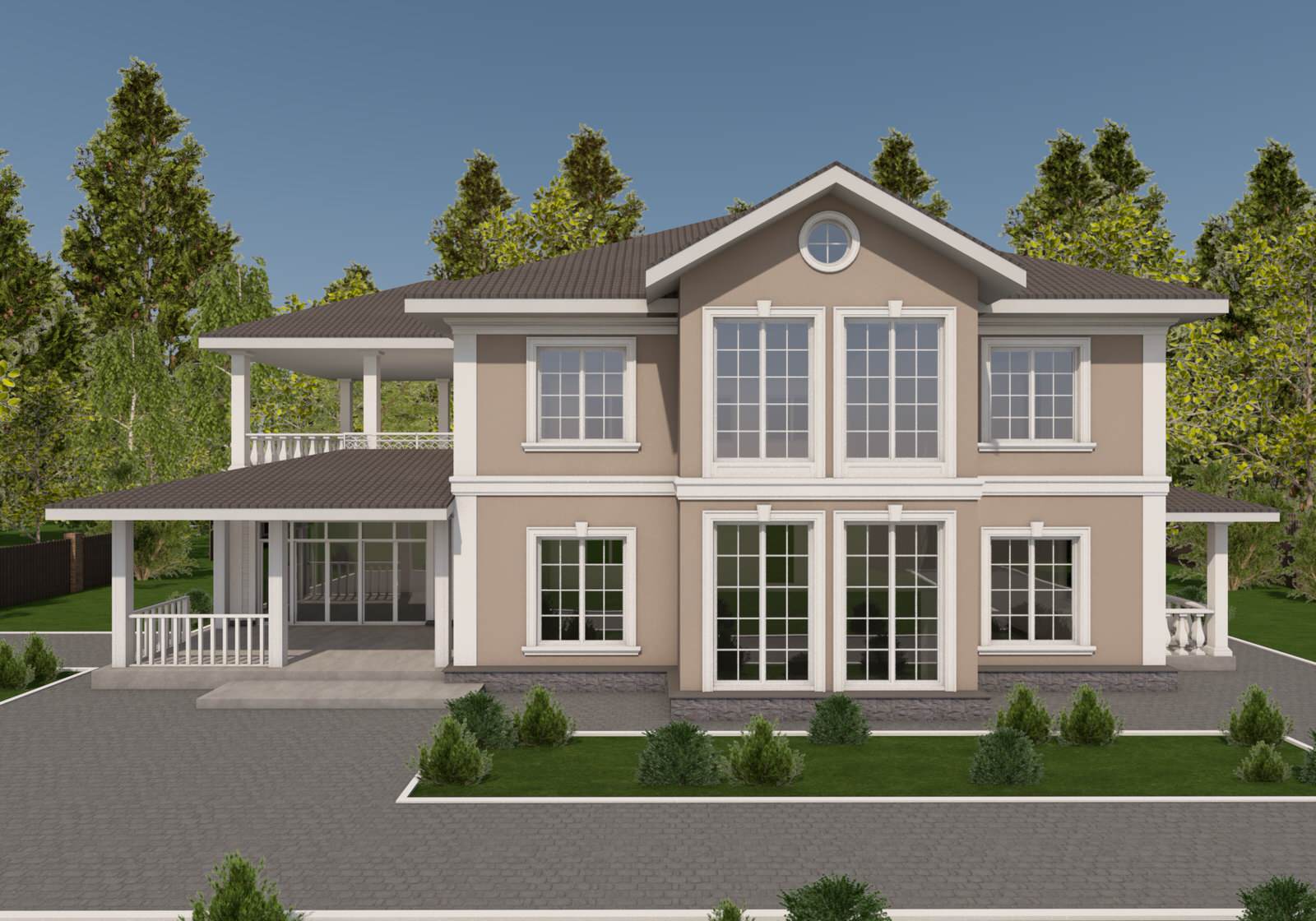 Дизайн фасадов загородных домов